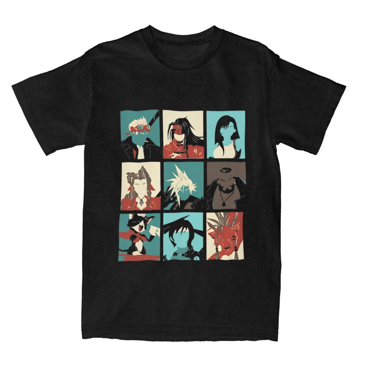 Retro Gaming T Shirt - Men's Fantasy Final 7 Retro Cotton