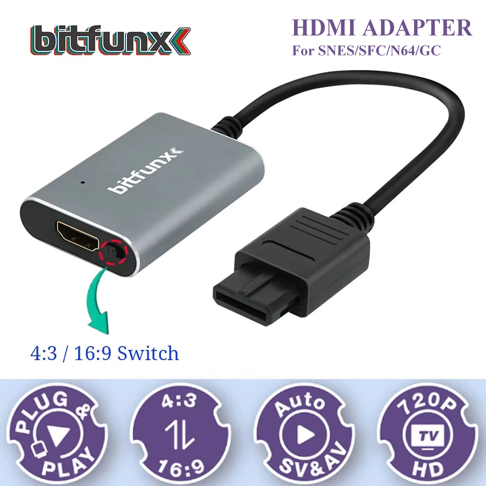 Adaptador Bitfunx 720P Svideo  - Retro Gaming Kiosk avaliação e preço