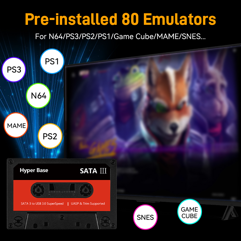 Batocera 500g/2t emulador jogo - Retro Gaming N64 avaliação e preço