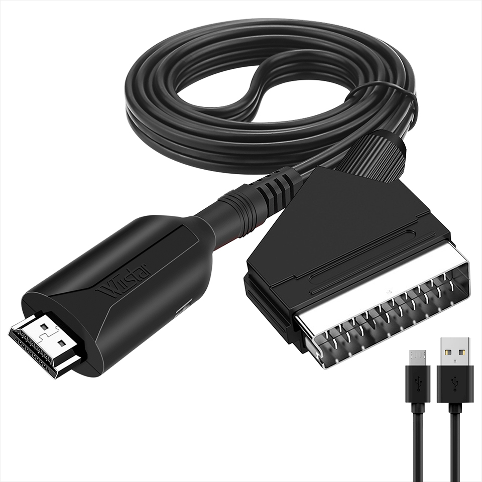 Conversor de cabo hdmi-compatí - Scart To Hdmi avaliação e preço